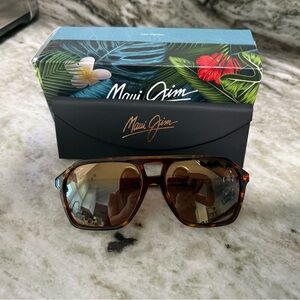 Maui Jim Wedges Sunglasses (Tortoise/Amber)